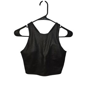 Athleta Conscious Crop Top-Small-Metallic‎ Black